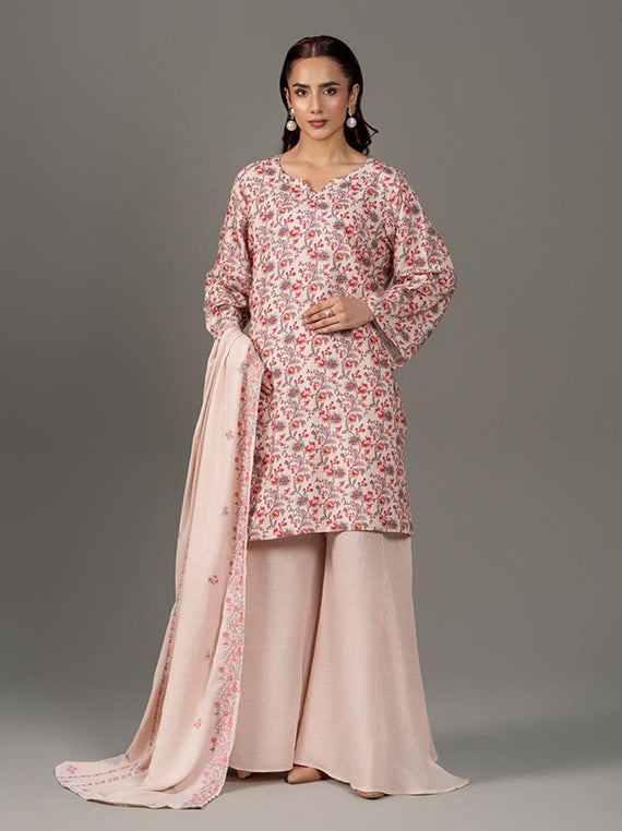 3PC Printed Linen Karandi Collection 2025 by Sitara Textile (D-635)