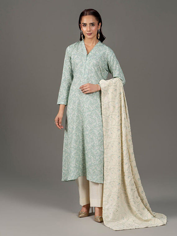 3PC Printed Linen Karandi Collection 2025 by Sitara Textile (D-637)