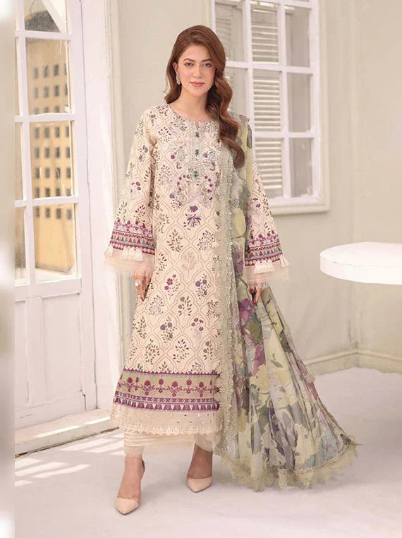 pakistani laser cut dress Green Ombre Laser Cut Outfit