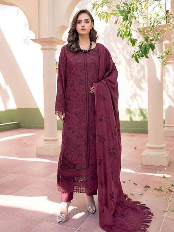 Aaina Embroidered Fancy Wool Touch Collection 2025 by Chawla Fabrics (D-07)