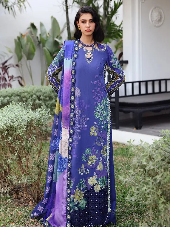 Afrozeh Embroidered Lawn Collection 2025 (06-Lumora)