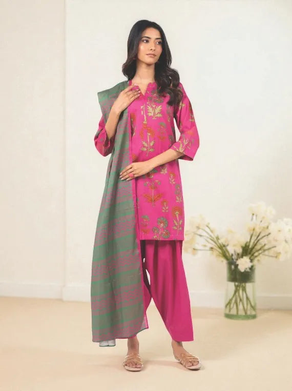 Alkaram Printed Khaddar Collection 2025 (MSB-43-25-2-PINK)
