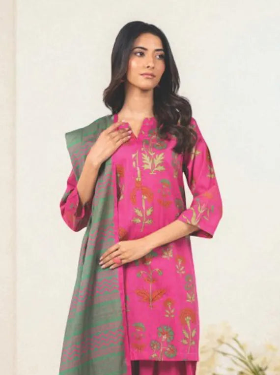 Alkaram Printed Khaddar Collection 2025 (MSB-43-25-2-PINK)