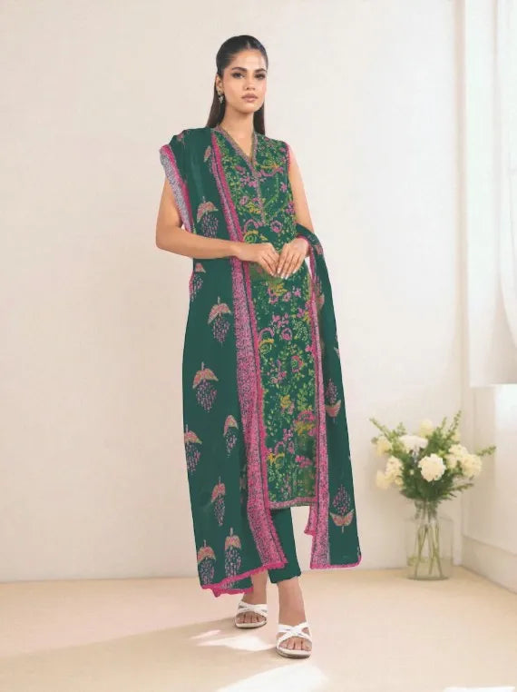 Alkaram Printed Khaddar Collection 2025 (SS-35.1-24-2-GREEN)