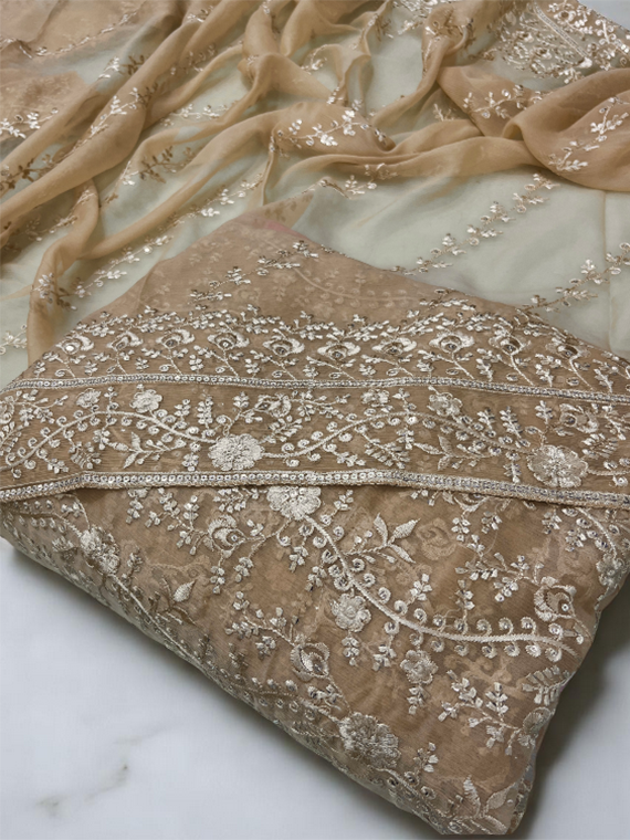 All Over Embroidered Chiffon Luxe Edit25 Vol-IQ124 (IQ124-03)