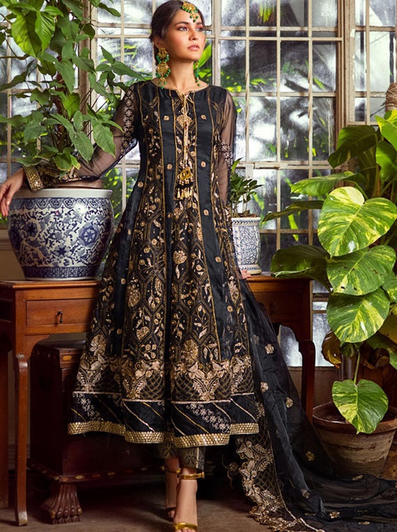 Alzohaib Wedding Chiffon Collection 2022 (03 Iris)