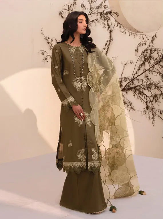 Arzu Luxury Embroidered Lawn Collection 2024 By Hum Dum (D-04)