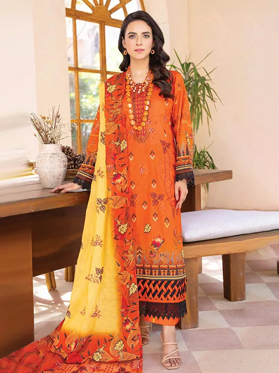 Ayat by BMF Embroidered Lawn Collection 2025 Vol-1205 (D-05)