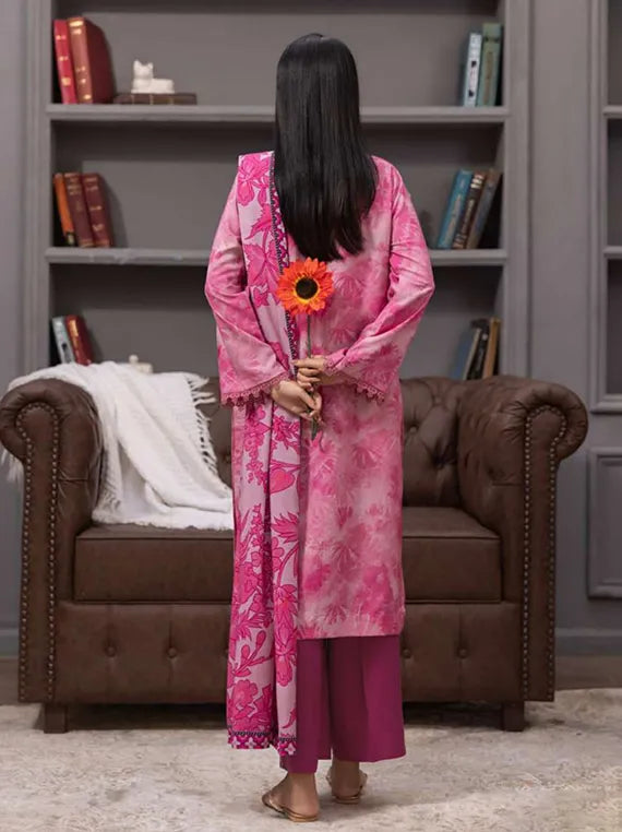 BATIK by Fantak Embroidered Bamboo Slub Collection 2025 (D-03)