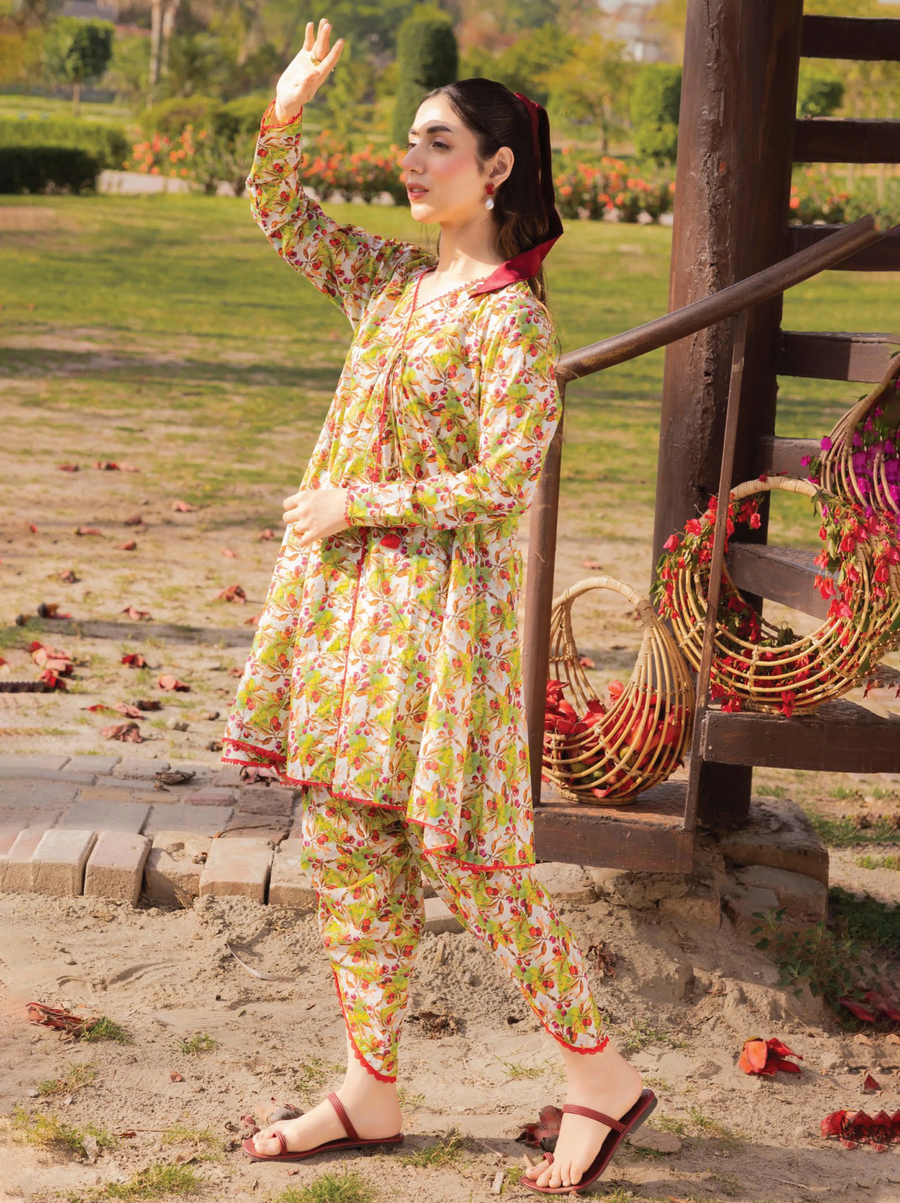 Bag e Gul Printed Lawn Shirts Collection 2024 By GulAhmed (SL-42090)