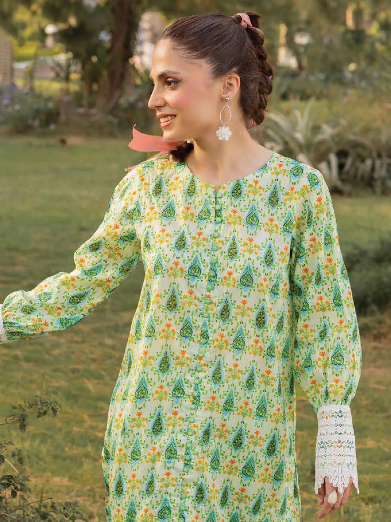 Bag e Gul Printed Lawn Shirts Collection 2024 By GulAhmed (SL-42111)