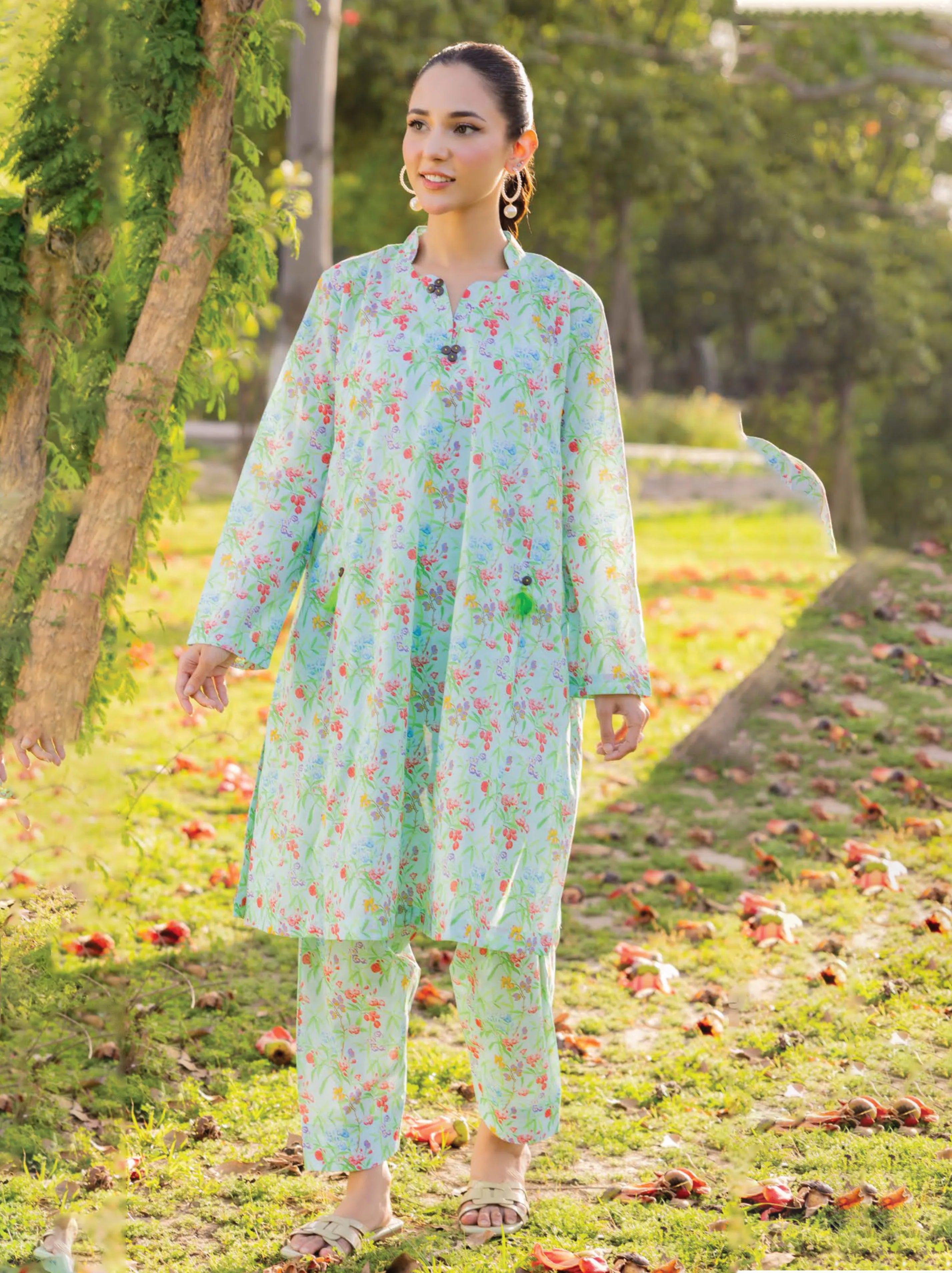 Bag e Gul Printed Lawn Shirts Collection 2024 By GulAhmed (SL42085)
