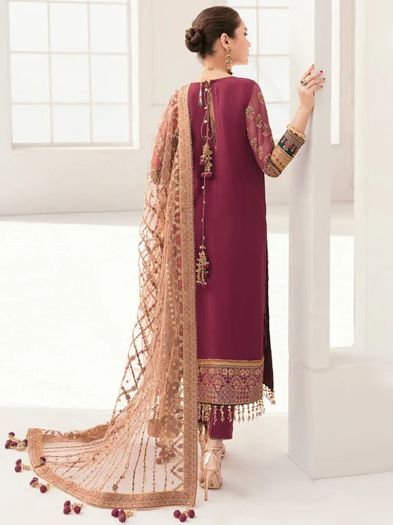 Baroque Chantelle Embroidered Chiffon Collection 2025 (BQU-CH11-D02)