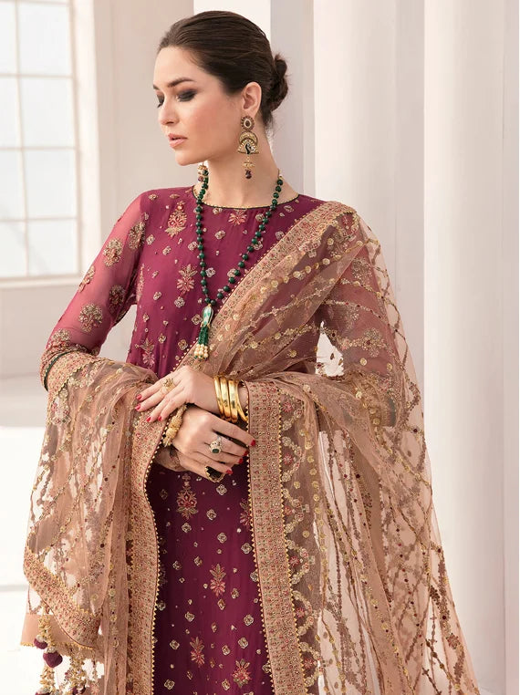 Baroque Chantelle Embroidered Chiffon Collection 2025 (BQU-CH11-D02)