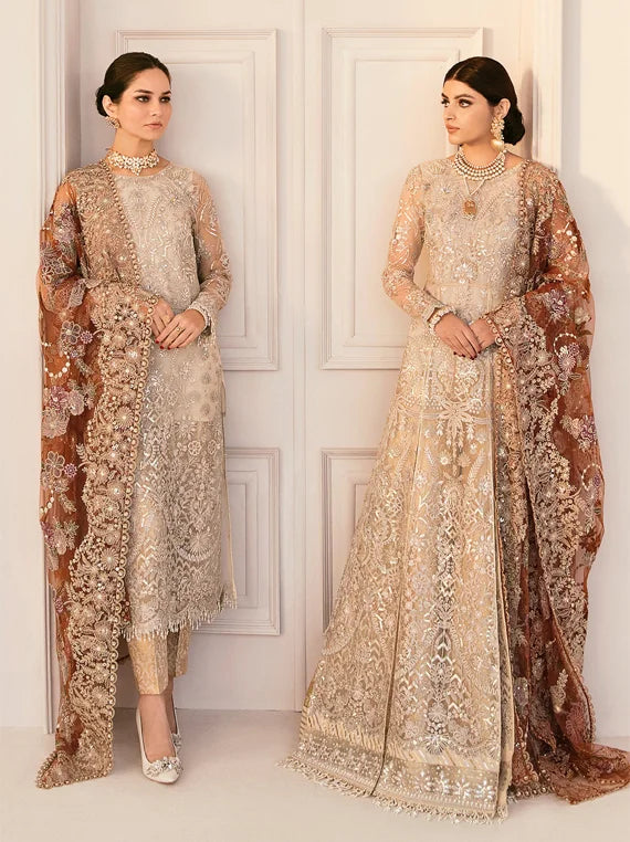 Baroque Chantelle Embroidered Chiffon Collection 2025 (BQU-CH11-D03)