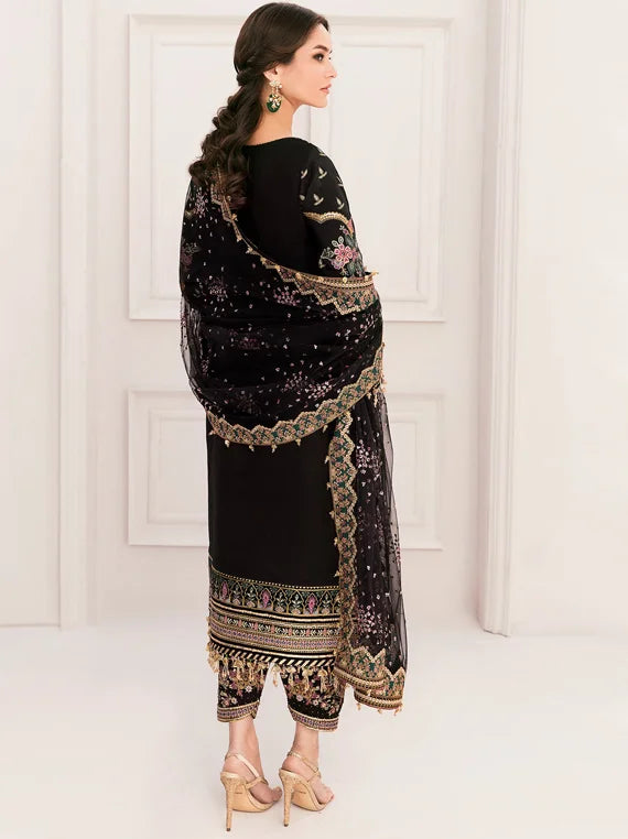 Baroque Chantelle Embroidered Chiffon Collection 2025 (BQU-CH11-D04)