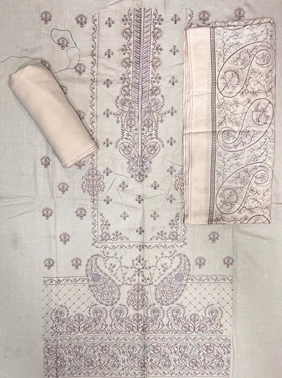 Bloom Embroidered Peach Leather Edit25 Vol-25DR11 (25DR11-01)