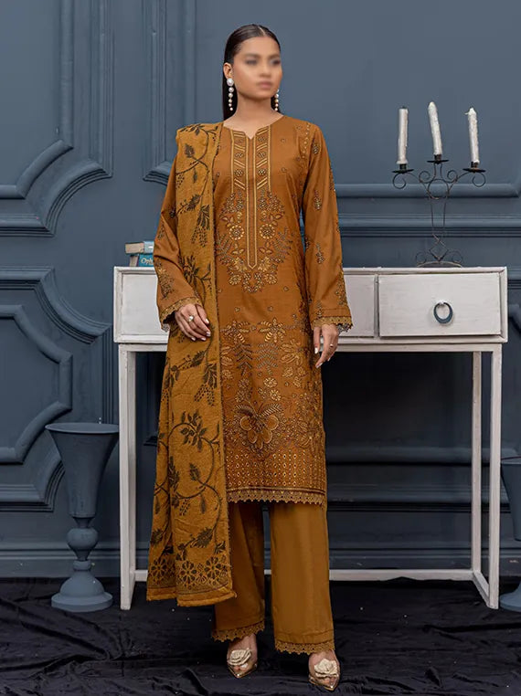 COCO by Fantak Embroidered Dhanak Collection 2025 (D-04)