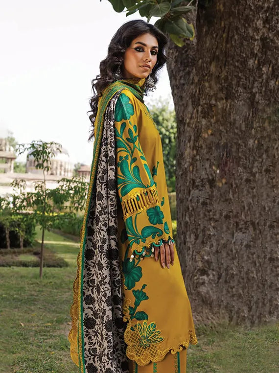 Charizma Combination Embroidered Linen Collection 2025 (CCW6-11)