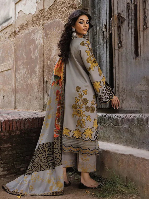 Charizma Combination Embroidered Linen Collection 2025 (CCW6-14)