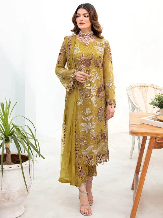 Chevron By Ramsha Chiffon Collection 2023 Vol-07 (A-706)