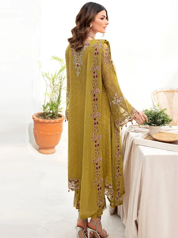 Chevron By Ramsha Chiffon Collection 2023 Vol-07 (A-706)