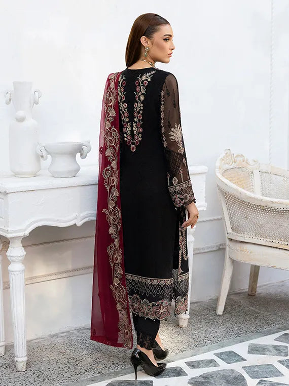 Chevron By Ramsha Chiffon Collection 2025 Vol-10 (A-1008)