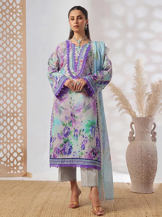 Colours by Alzohaib Lawn Collection 2025 Vol-03 (CDP-3-25-01)