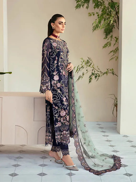 Dastoor By Ramsha Chiffon Collection 2024 Vol-01 (P-110)