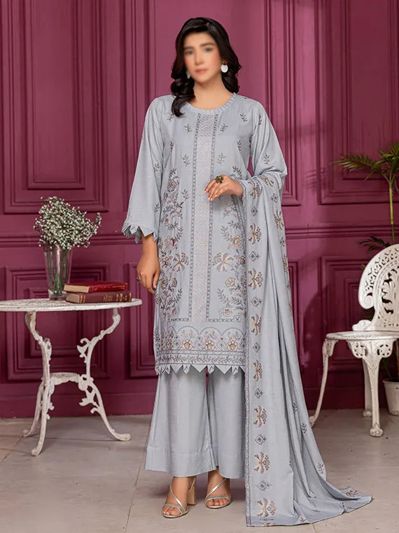 EMERALD by Fantak Embroidered Karandi Collection 2025 (D-04)