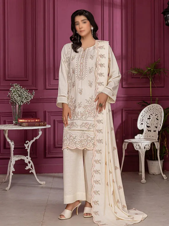 EMERALD by Fantak Embroidered Karandi Collection 2025 (D-06)