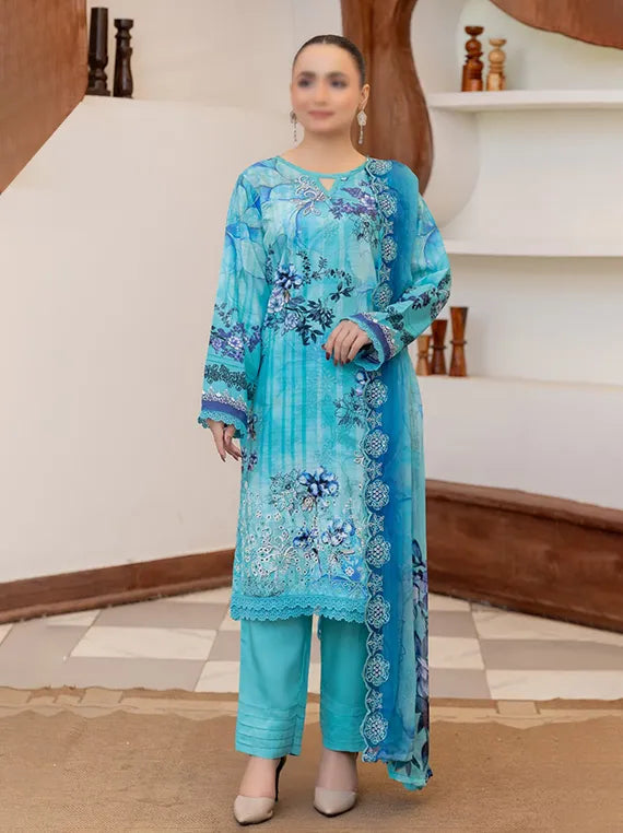 Elara by Fantak Embroidered Viscose Collection 2025 (D-03)