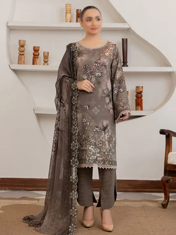 Elara by Fantak Embroidered Viscose Collection 2025 (D-06)