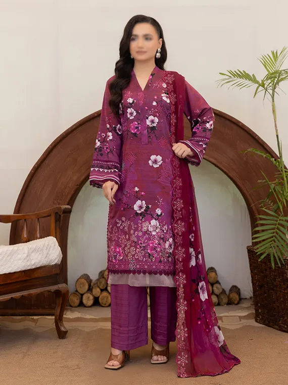 Elara by Fantak Embroidered Viscose Collection 2025 (D-08)