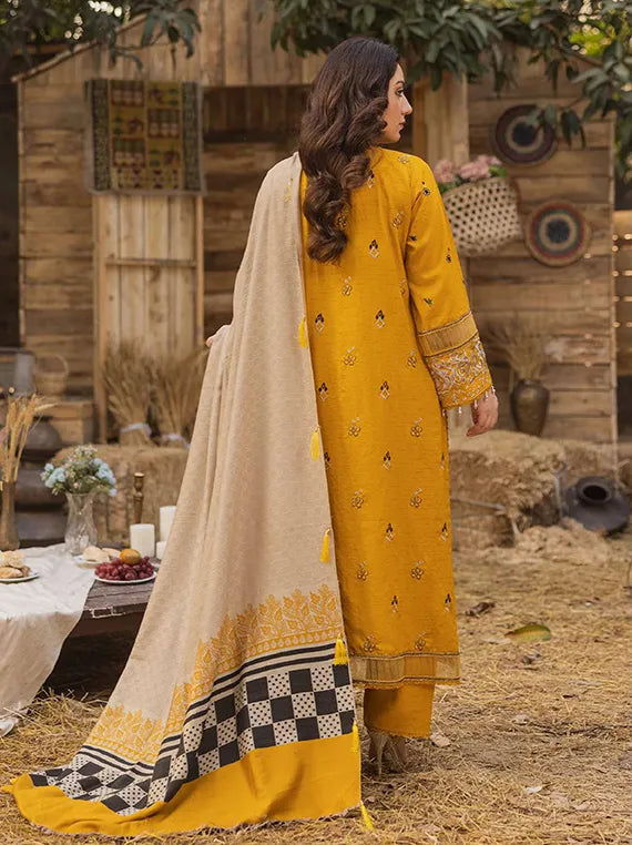 Elegance Embroidered Peach Leather Collection 2024 By Peridot (PR-398)