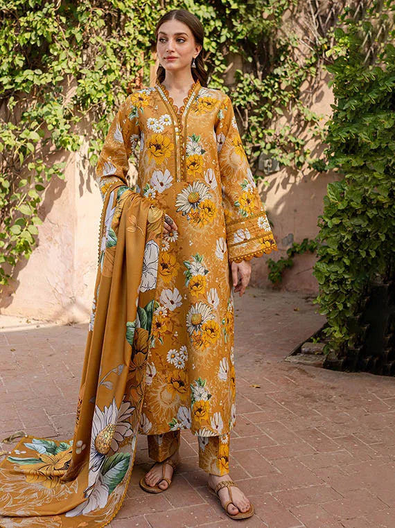 Farasha The Winter Whispers Khaddar Collection 2024 (01-Celia)