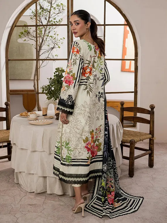 Firdous Luxury Summer Lawn Collection 2025 (D-147)