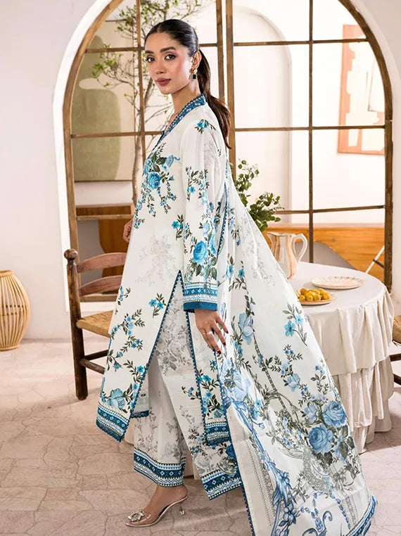 Firdous Luxury Summer Lawn Collection 2025 (D-154)