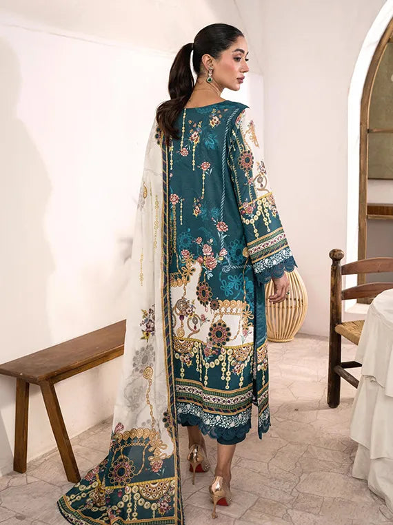 Firdous Luxury Summer Lawn Collection 2025 (D-156)