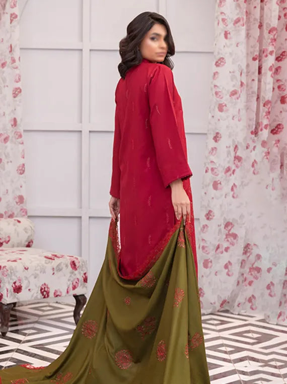 GLOW by Fantak Embroidered Dhanak Collection 2025 (D-07)