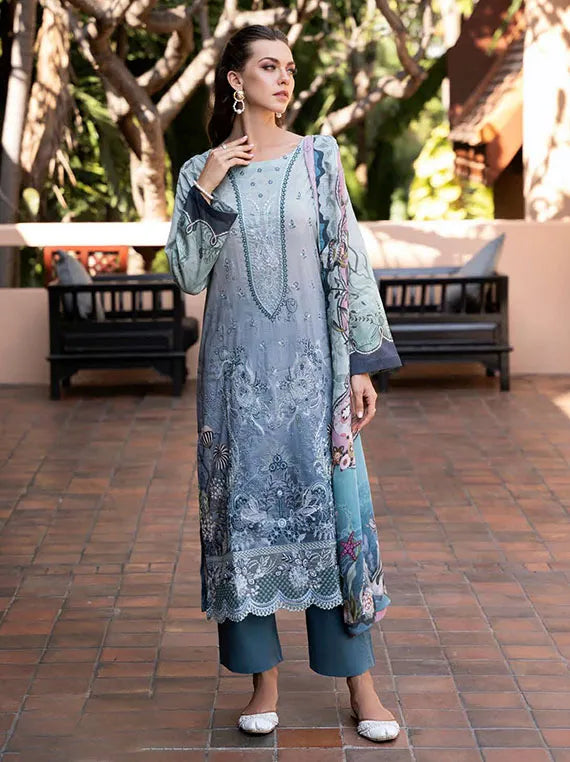 Ghazal Luxury Lawn Collection 2025 By Ramsha (G-06)
