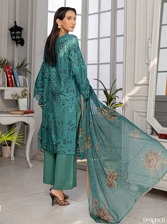 Grace Embroidered Viscose Collection 2025 By Fantak (D-05)