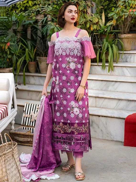 Gulkari Chikankari Lawn Collection 2025 By Asifa & Nabeel (GKL-12)