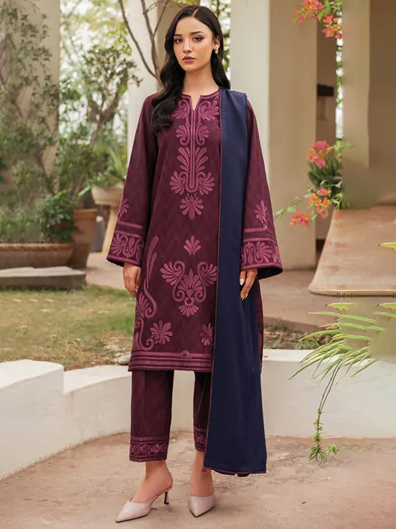 Jazmin Embroidered Winter Collection 2024 (UW-0115)