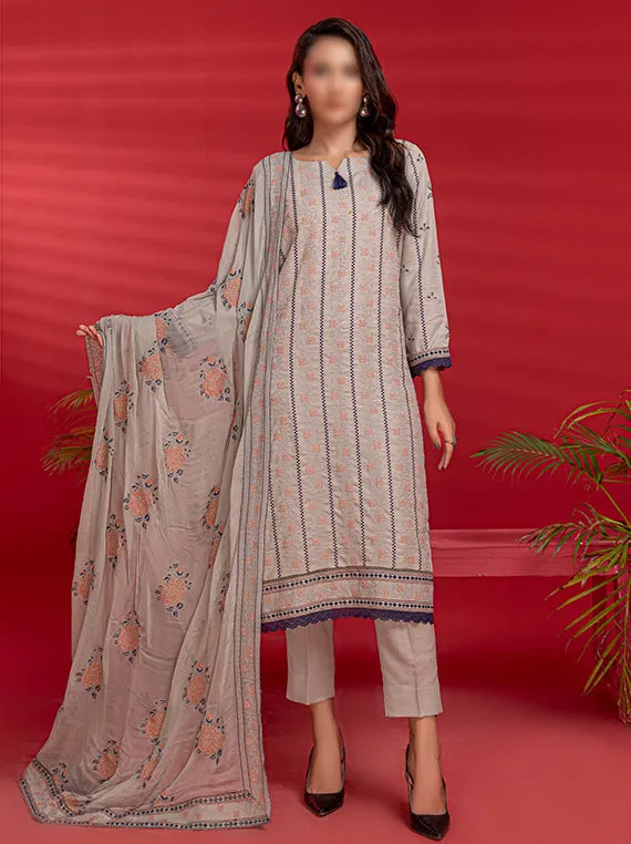 Kesariya by Fantak Karandi Lawn Collection 2025 (D-06)