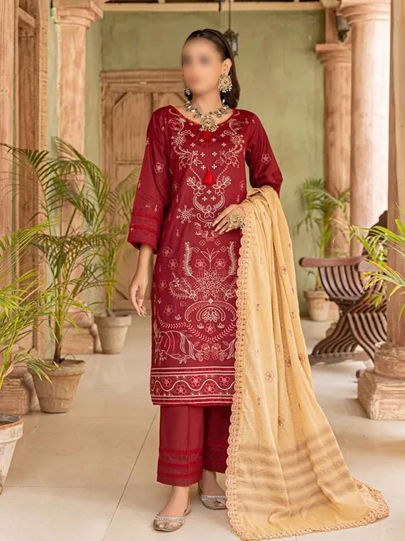 Khayaal by Fantak Embroidered Lawn Collection 2025 Vol-01 (D-02)