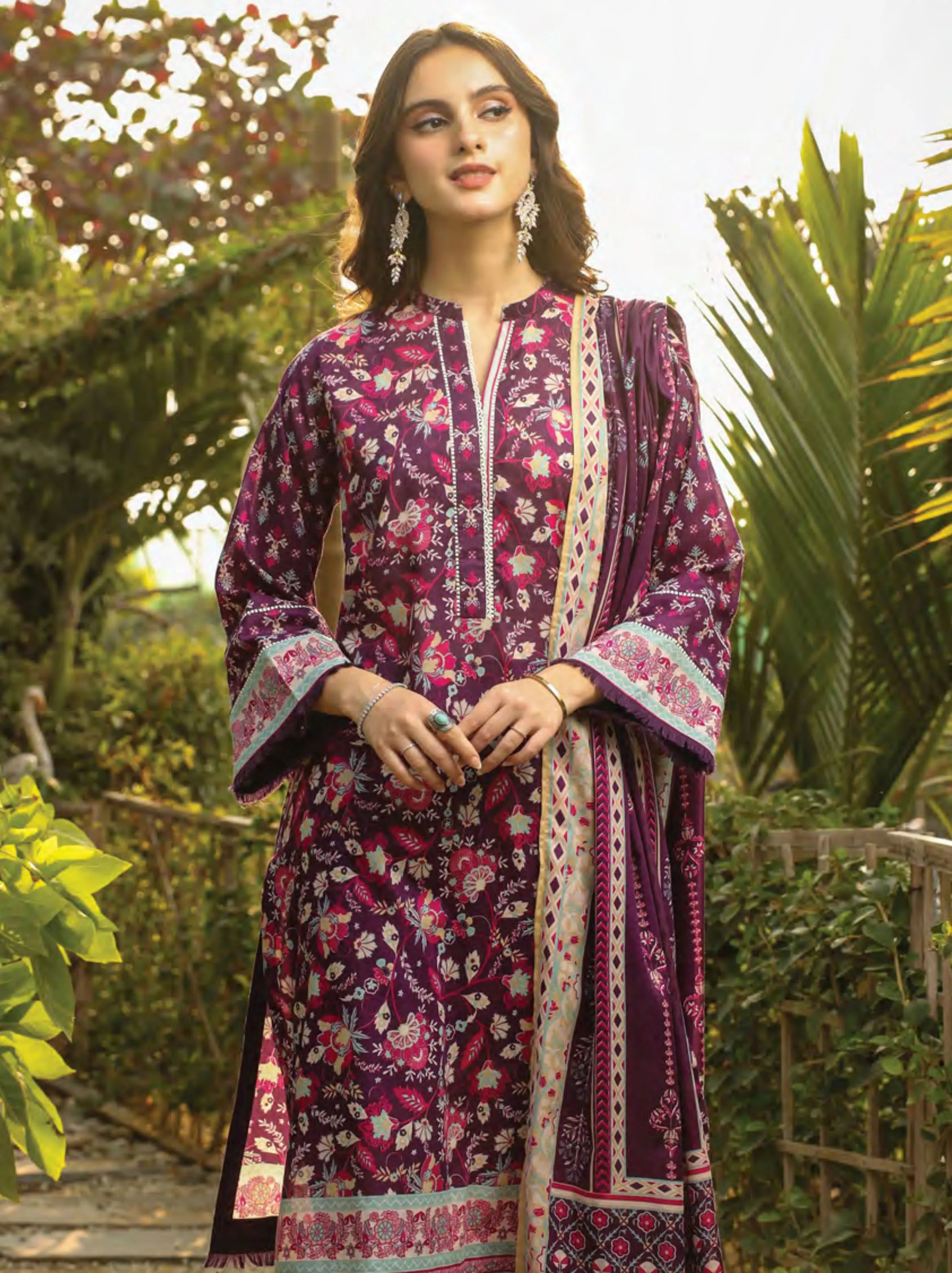 Komal Printed Lawn Collection 2024 By Lakhany (LG-RL-0033-B)