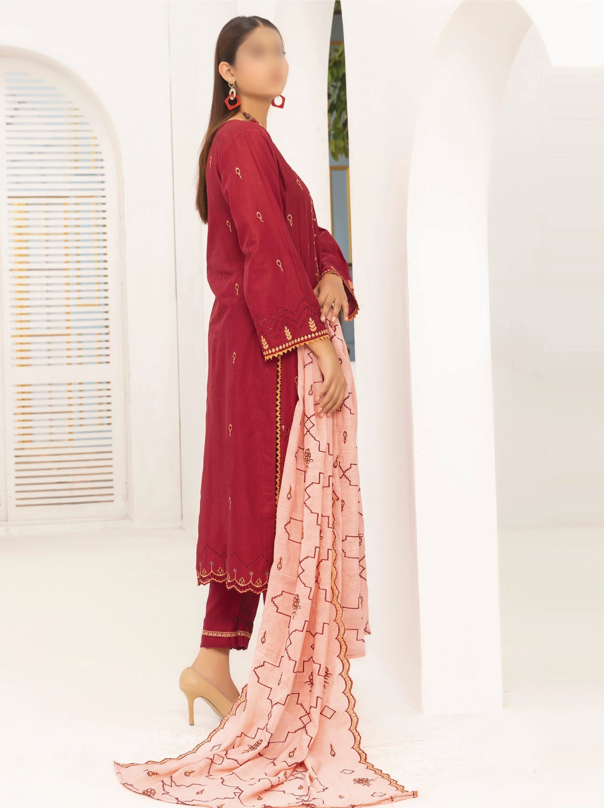 Laiba Luxury Embroidered Collection 2024 By SMF Vol-126 (D-01)