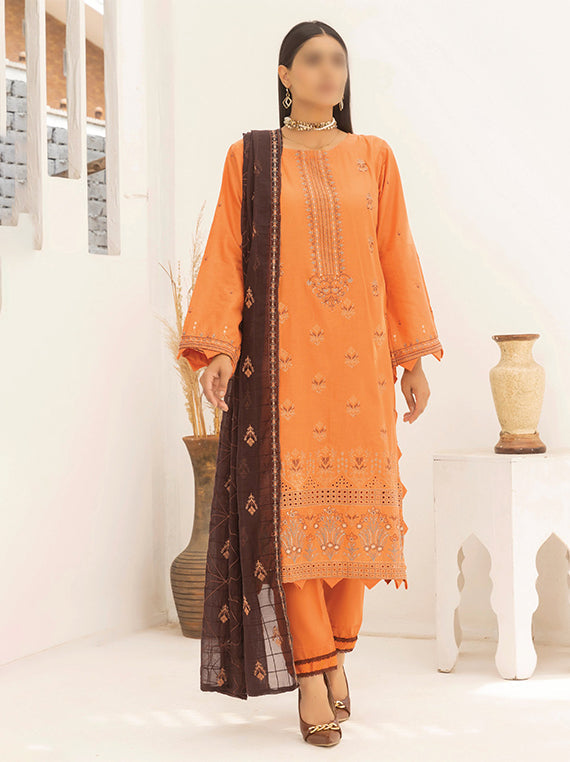 Laiba Luxury Embroidered Collection 2024 By SMF Vol-126 (D-07)