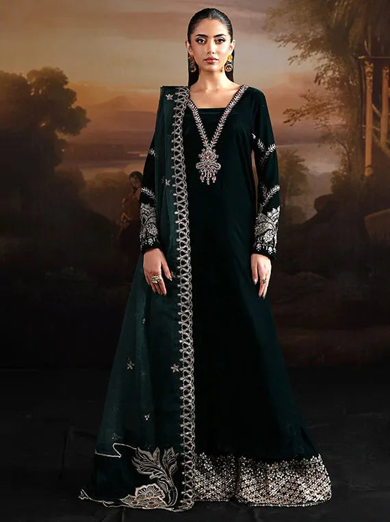 Lameur Luxury Handmade Velvet Collection 2025 By Alizeh (AF-VLT-2210-Vinni)